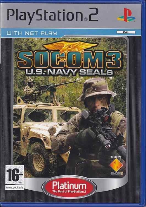 SOCOM 3 US Navy SEALs - Platinum - PS2 (B Grade) (Genbrug)